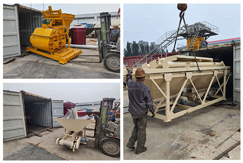 Linghao HZS25 Concrete Batching Plant Shipping to Zambia Client