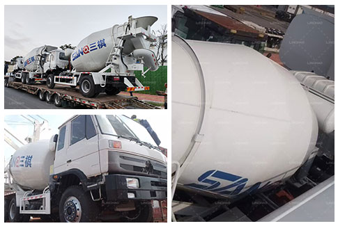 Concrete mixer truck ship to Uganda