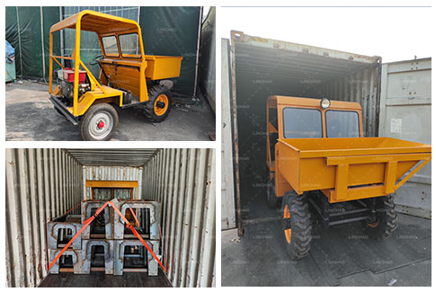 Small dumper, elevator, U shape moulds ship to Indonisia