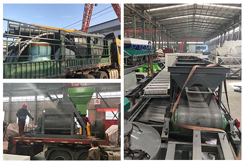 Linghao Machinery's concrete mixing plant is once again being shipped to Russia