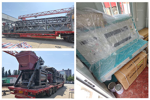 Russian customers visited and successfully signed a concrete mixing plant order