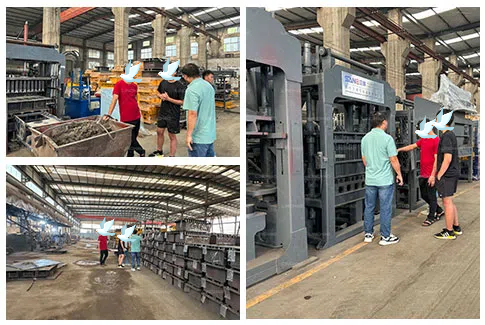 Vietnam Customer Visit LingHao for Block Machine