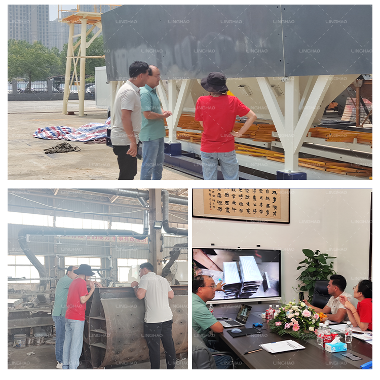 Columbia Customer Visit LingHao for Block Machine