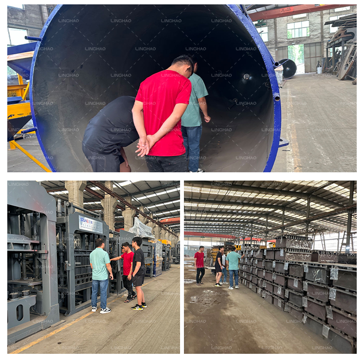 Vietnam Customer Visit LingHao for Block Machine