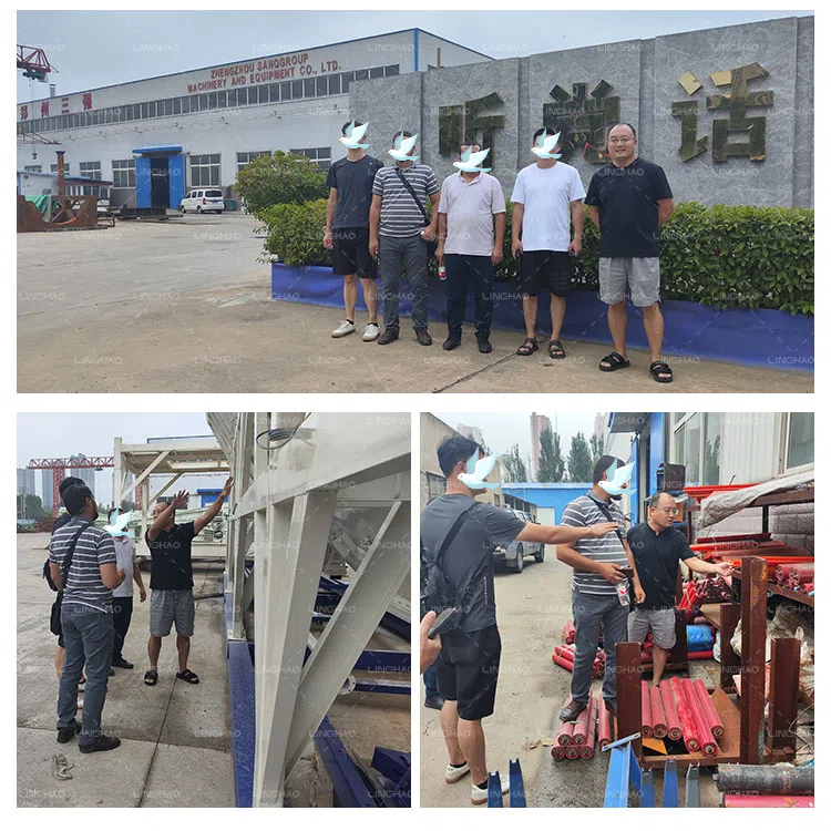 Algeria Customer Visit SANQGROUP for Concrete Batching Plant and Concrete Mixer Truck