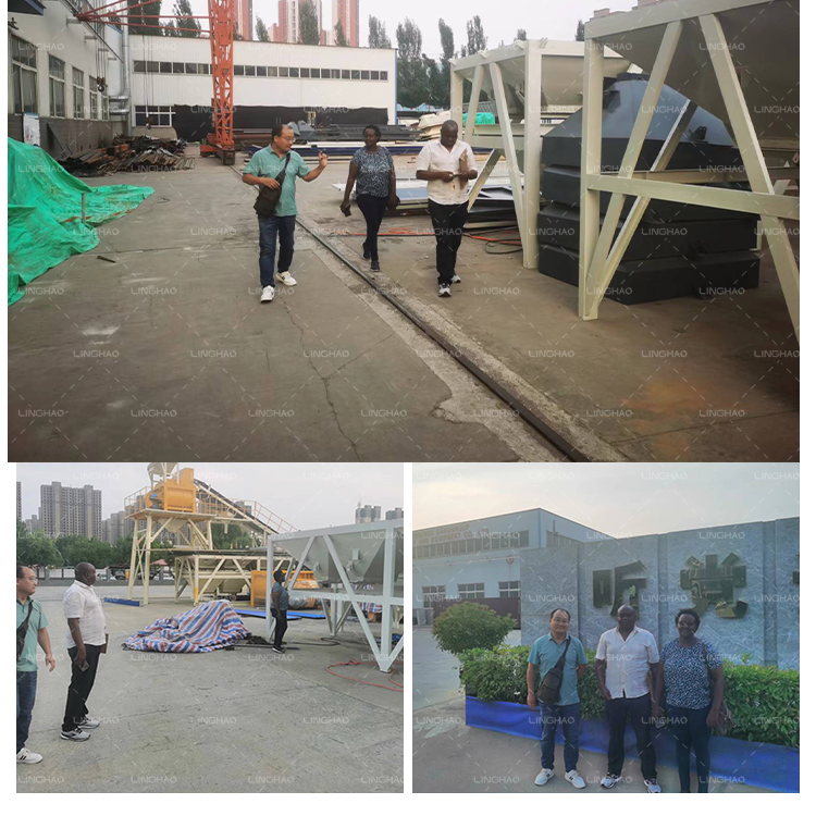 Kenya Customer Visited Linghao machinery for Block Machine