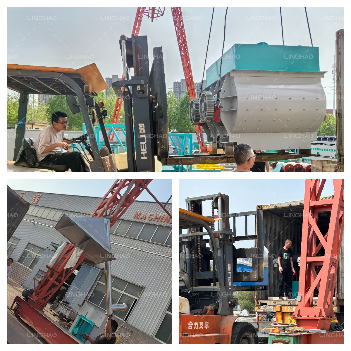 Linghao Machinery's dry mortar mixing plant is being shipped to Australia