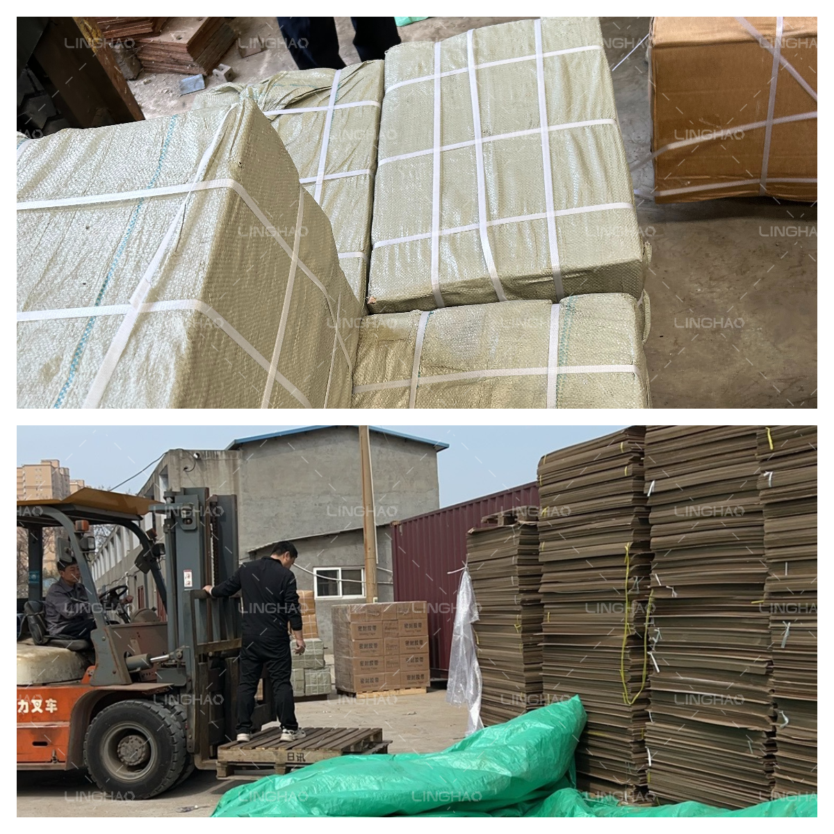 Linghao Machinery's construction materials are being shipped to Australia.